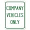 Signmission Company Vehicles Only Heavy-Gauge Aluminum Rust Proof Parking Sign, 18" x 24", A-1824-24242 A-1824-24242 - alternate 1